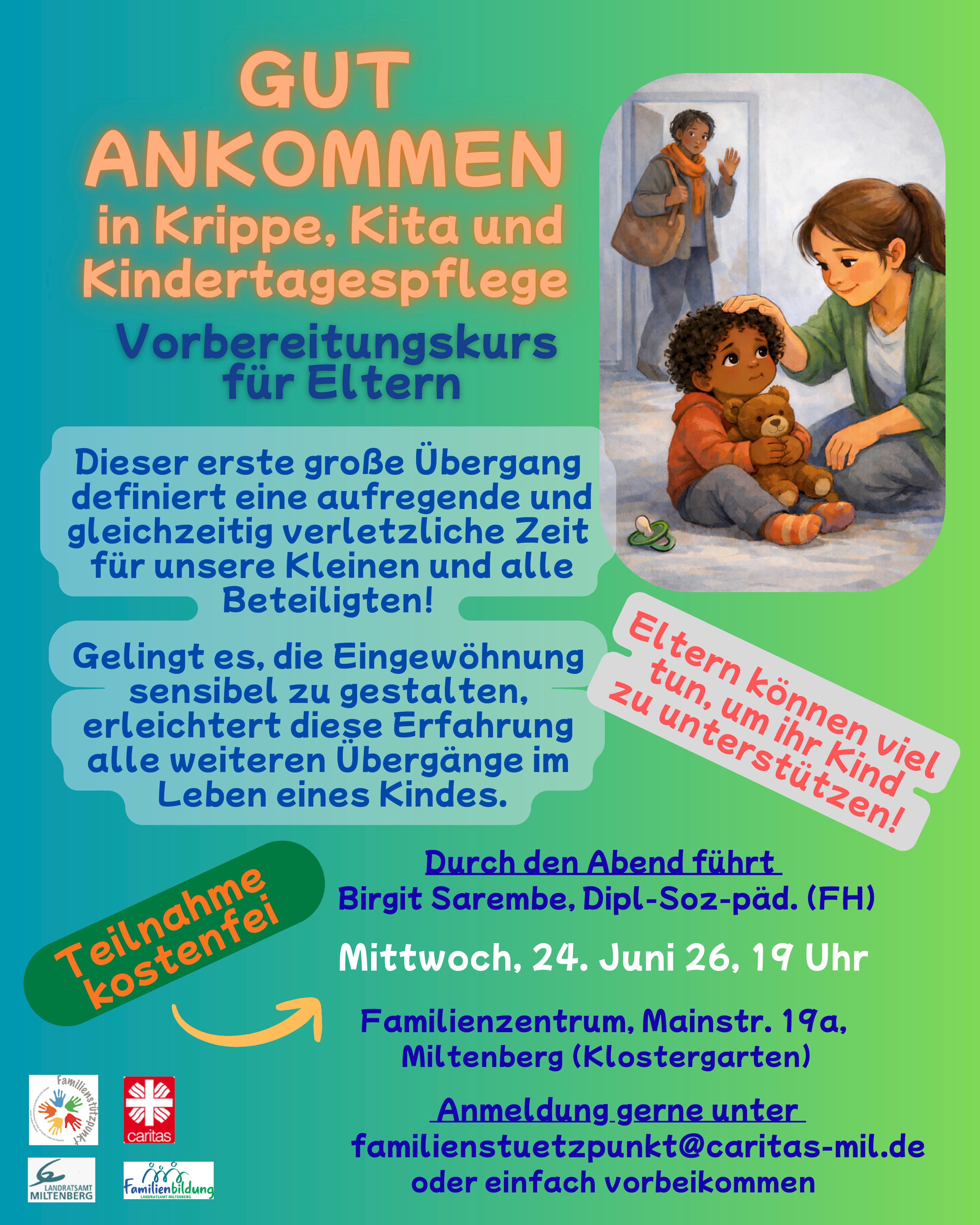 „Gut ankommen in Krippe, Kita und Kindertagespflege“